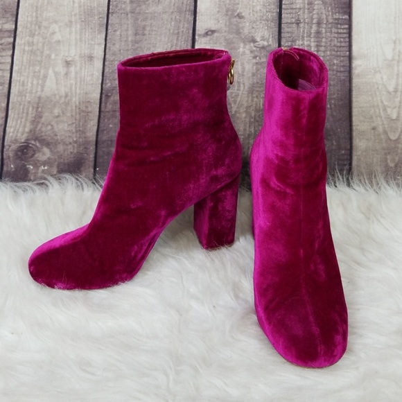 cerise pink ankle boots